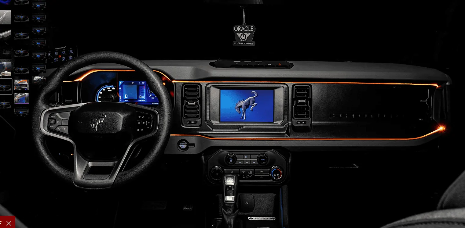 Ford Bronco ORACLE COLORSHIFT FIBER OPTIC LED INTERIOR DASH BOARD KIT 1704427828710