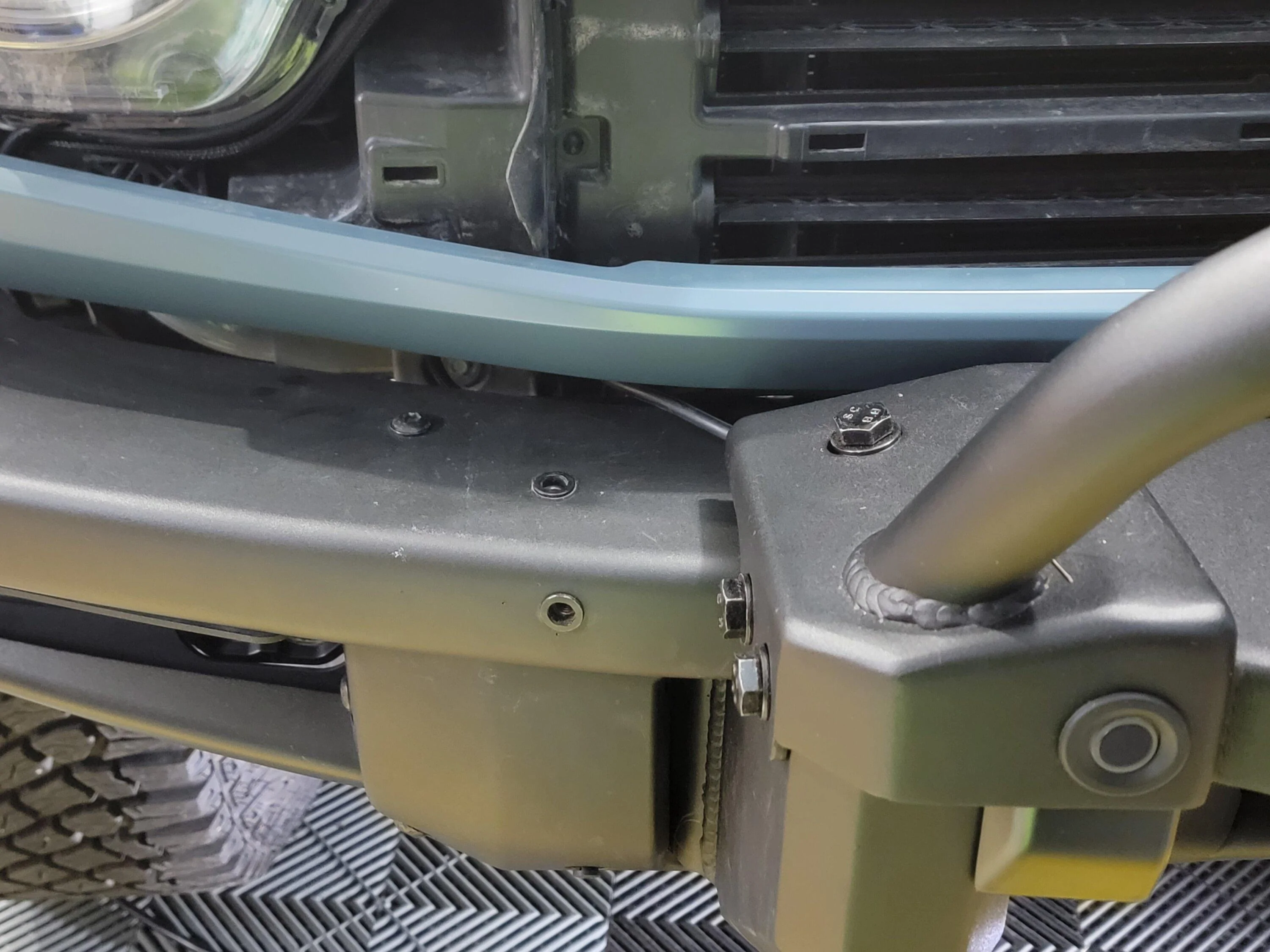 Ford Bronco Dynamic Diode Bracket with Winch 20240101_120805