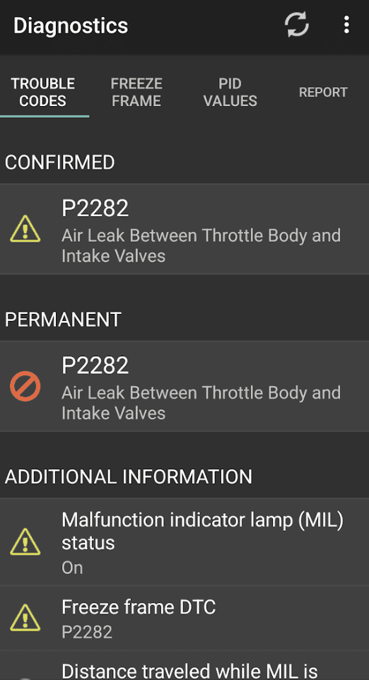 Ford Bronco Service Engine Soon Warning - Code P2282 1704581519640