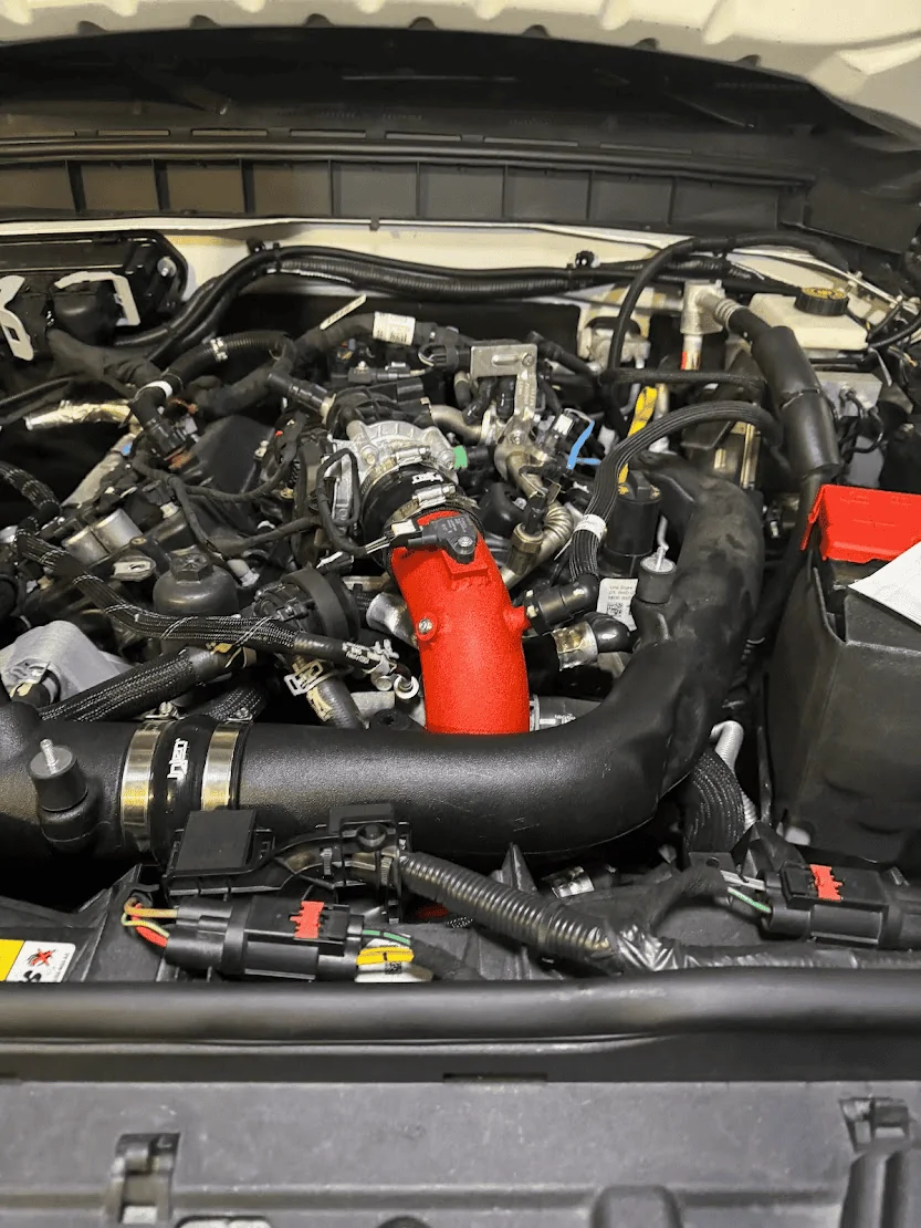 Ford Bronco Injen Charge Pipes installed on 2.7 with Injen CAI 1704648409333
