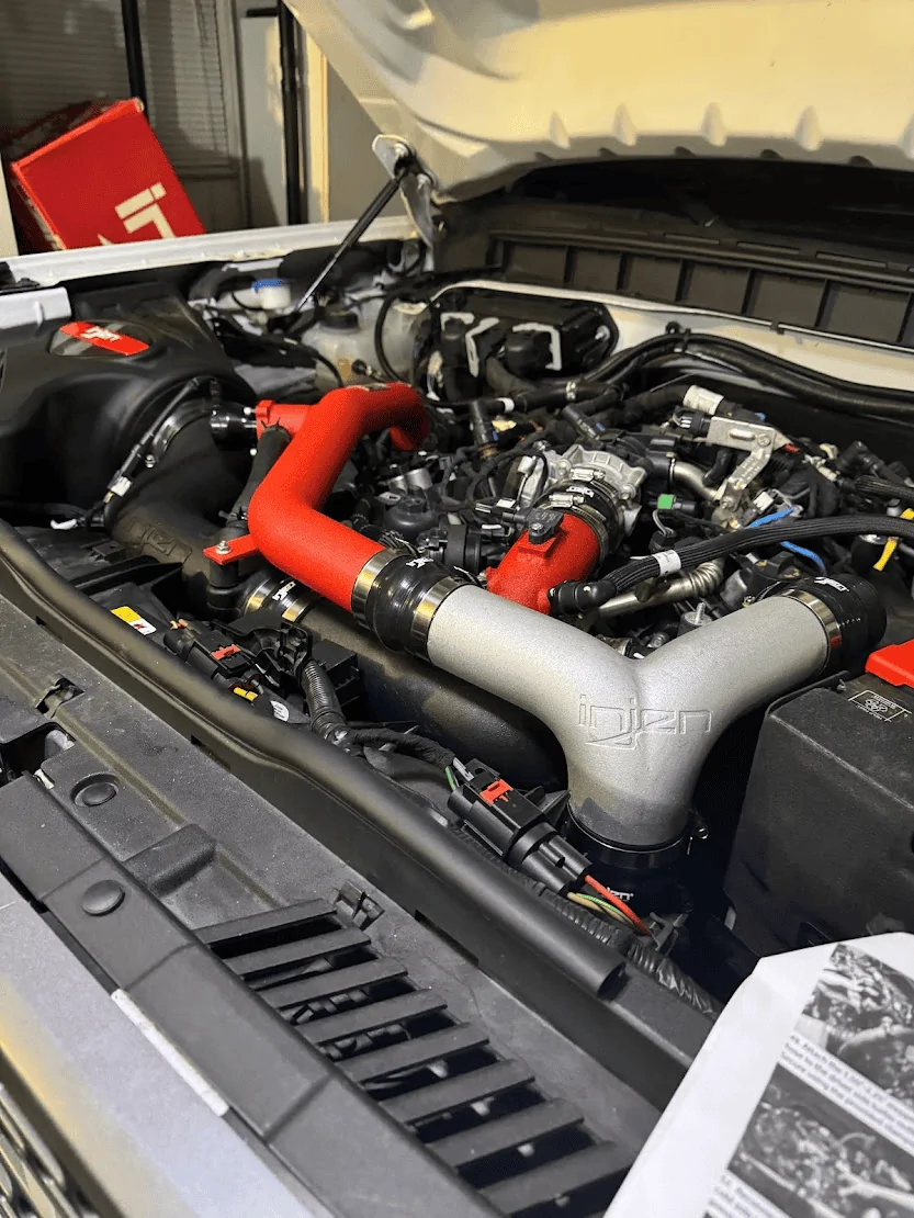 Ford Bronco Injen Charge Pipes installed on 2.7 with Injen CAI 1704648485998
