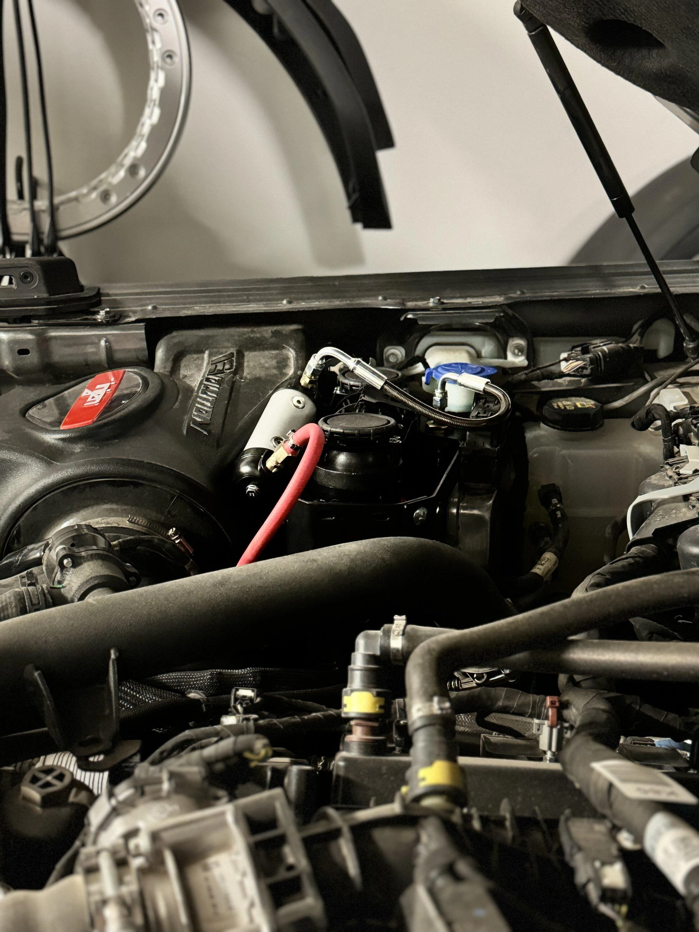Ford Bronco Injen Charge Pipes installed on 2.7 with Injen CAI IMG_0351
