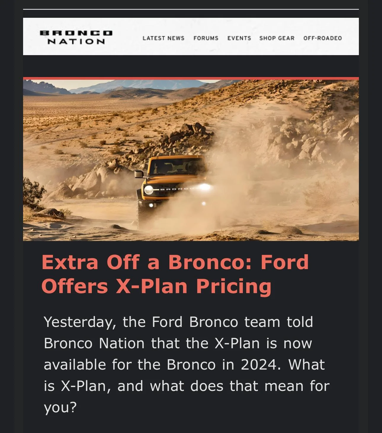 Ford Bronco Bronco Build Week 1/15/2024 IMG_1566