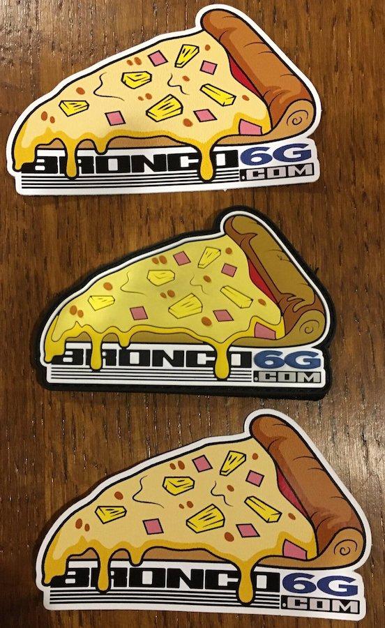 Ford Bronco Looking for a Bronco6g Pineapple Pizza sticker bronco6g-pineapple-pizza-stickers-patch