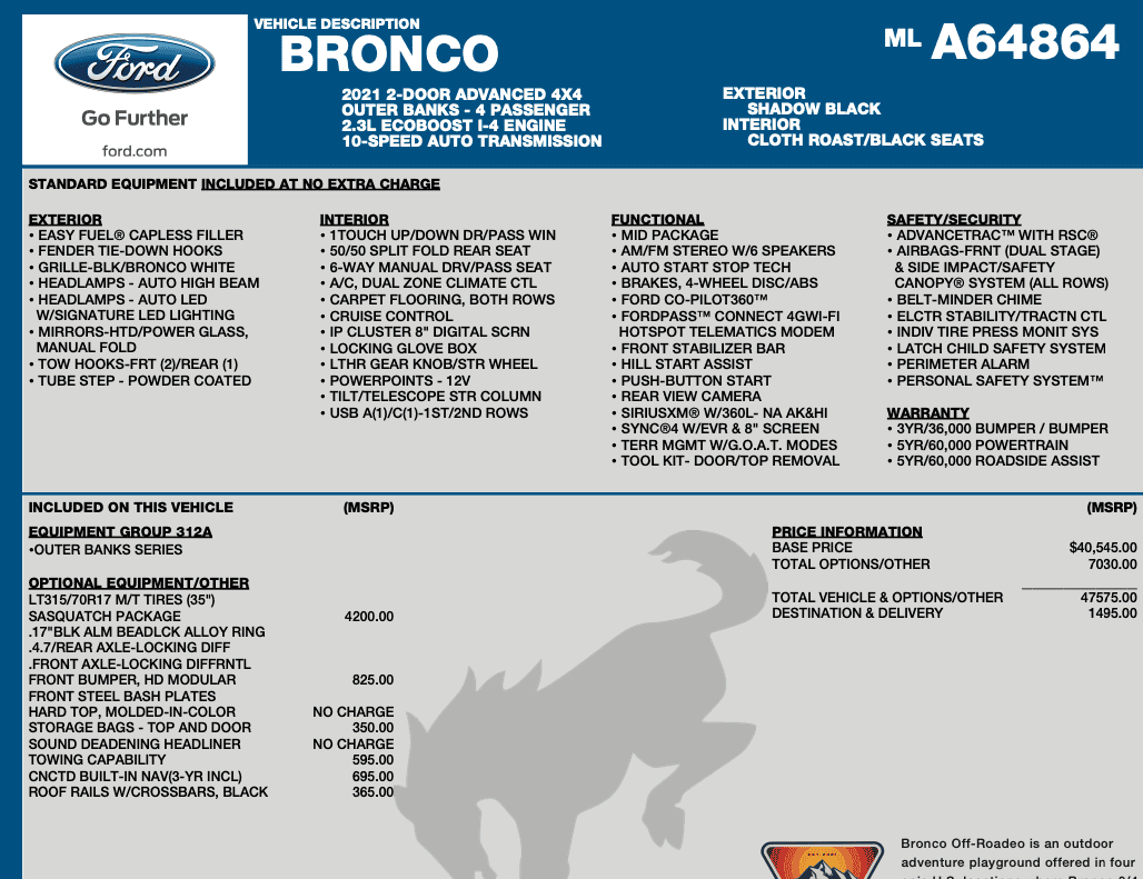 Ford Bronco Purchase HOSS 3.0 Suspension 1705185168641