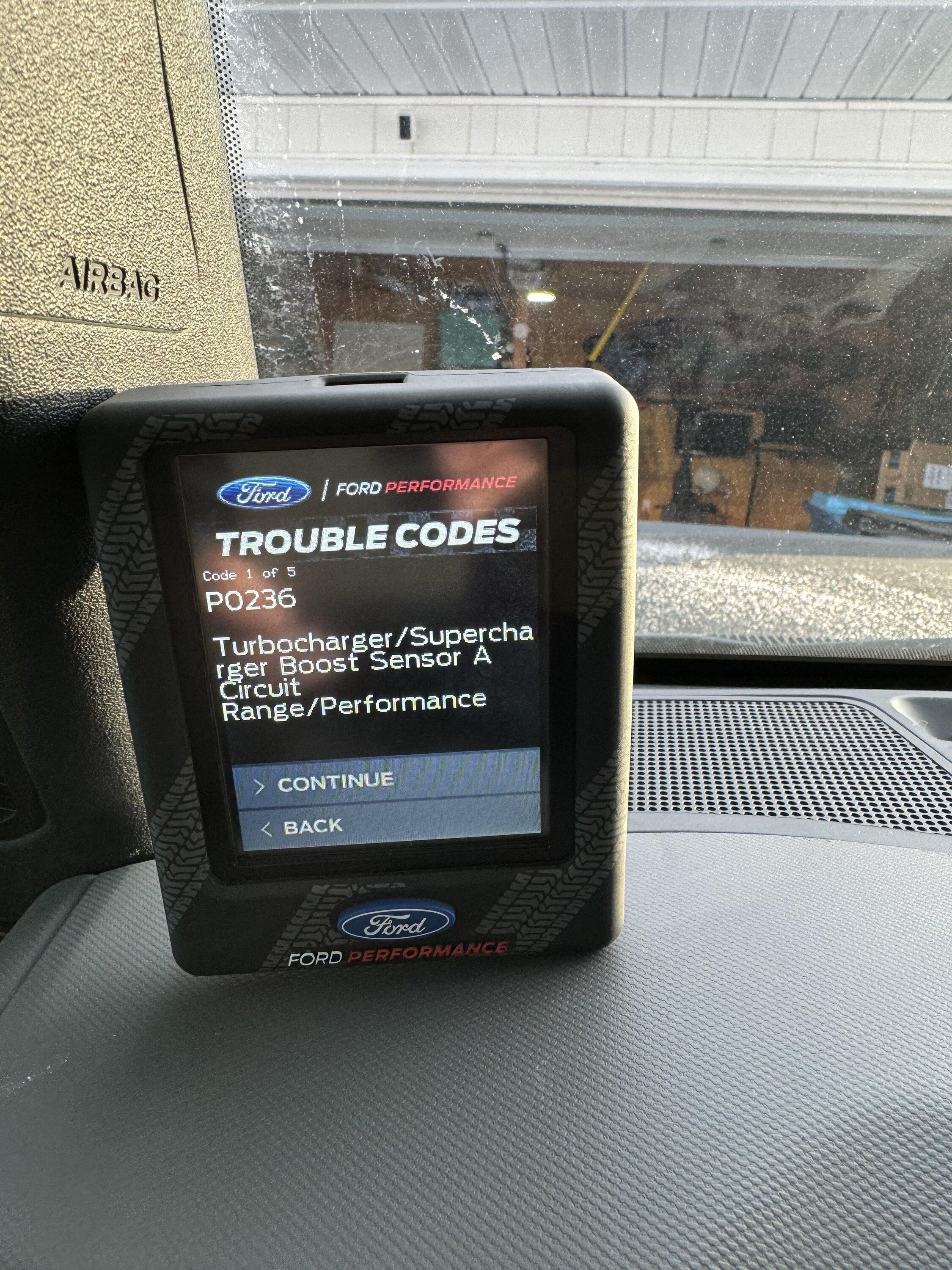 Ford Bronco Multiple Trouble codes- Sub Freezing temps 2021 BD 2.7 IMG_0728
