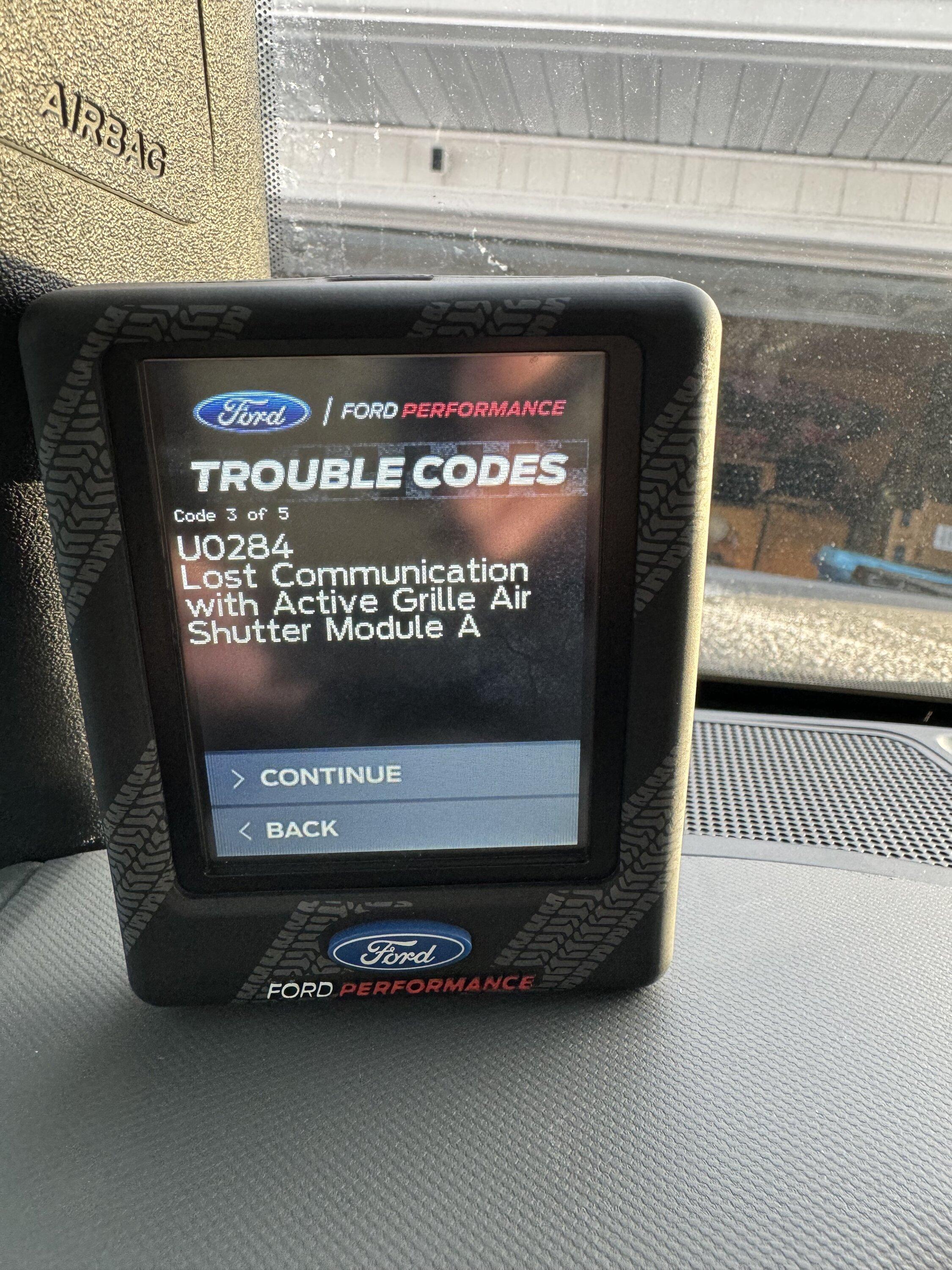 Ford Bronco Multiple Trouble codes- Sub Freezing temps 2021 BD 2.7 IMG_0730