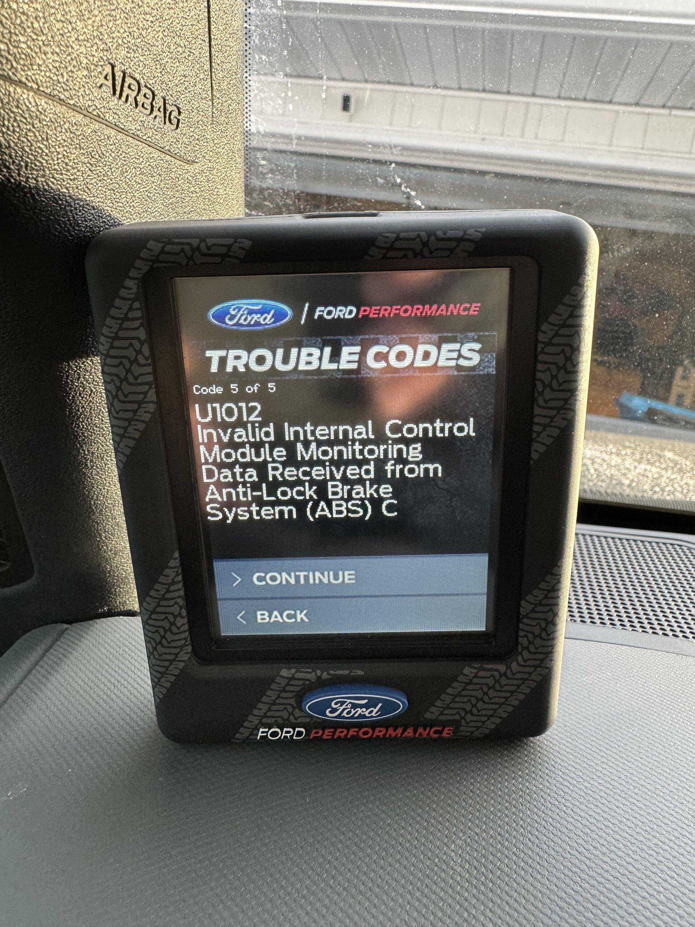 Ford Bronco Multiple Trouble codes- Sub Freezing temps 2021 BD 2.7 IMG_0732