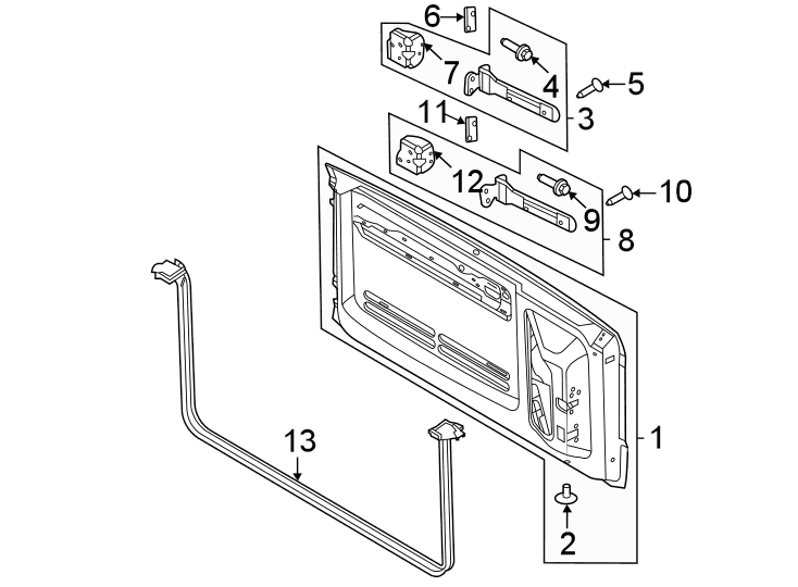 Ford Bronco Tailgate Reinforcment - Needed if not mounting tire? ML21910