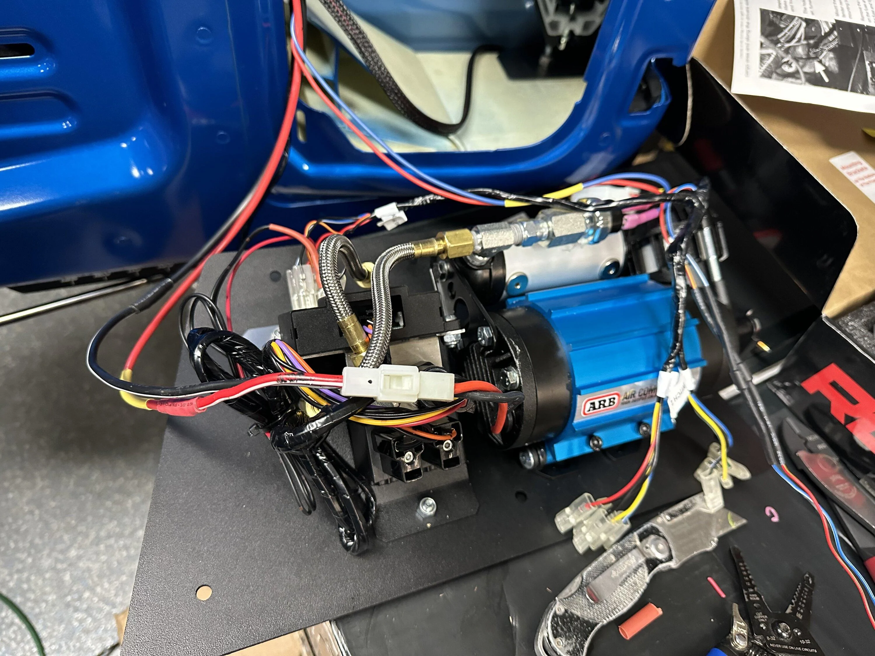 Ford Bronco America Adventure Lab, tailgate air compressor installed IMG_0070