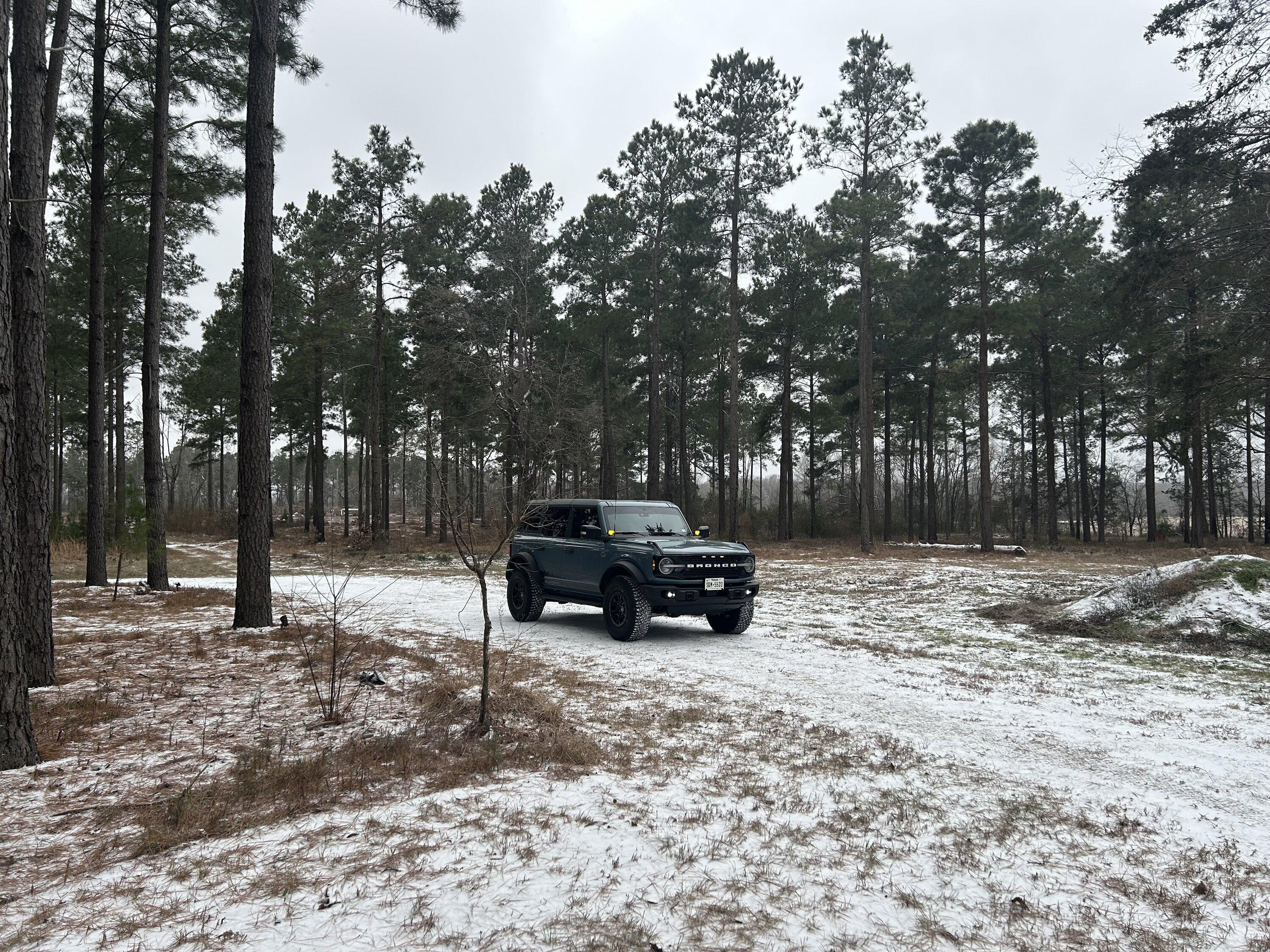 Ford Bronco Snow day in NE Texas IMG_7515