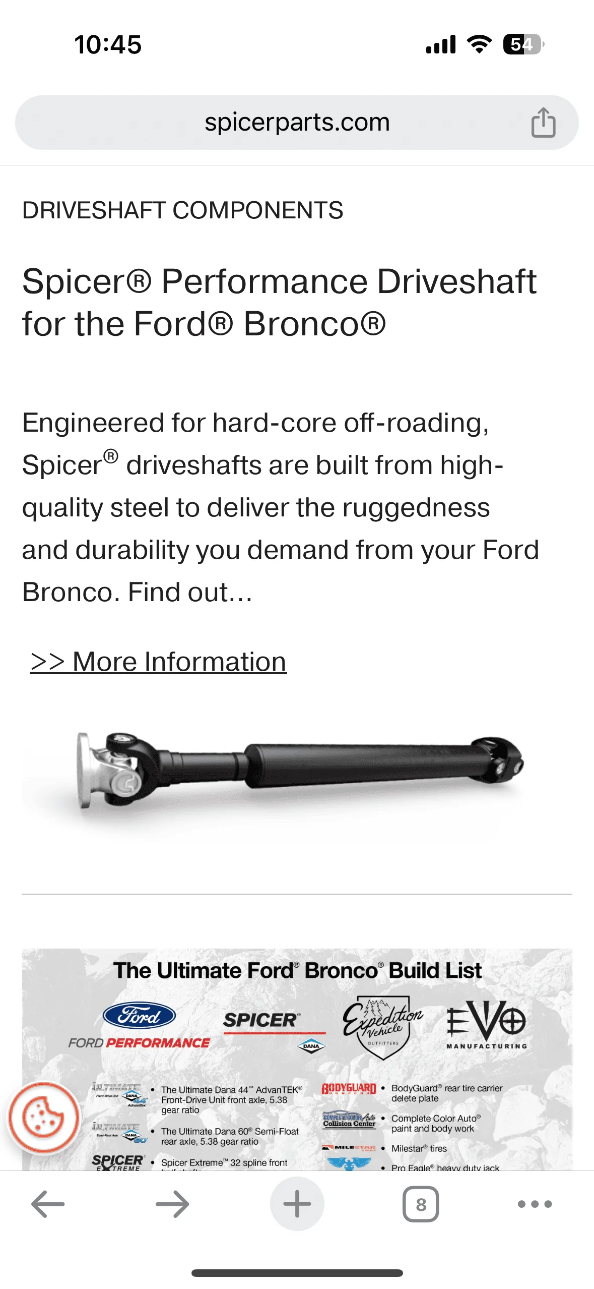 Ford Bronco Spicer Driveshaft initial impression and long term review. 7CA19E18-CBED-432E-B002-6251F22EA490