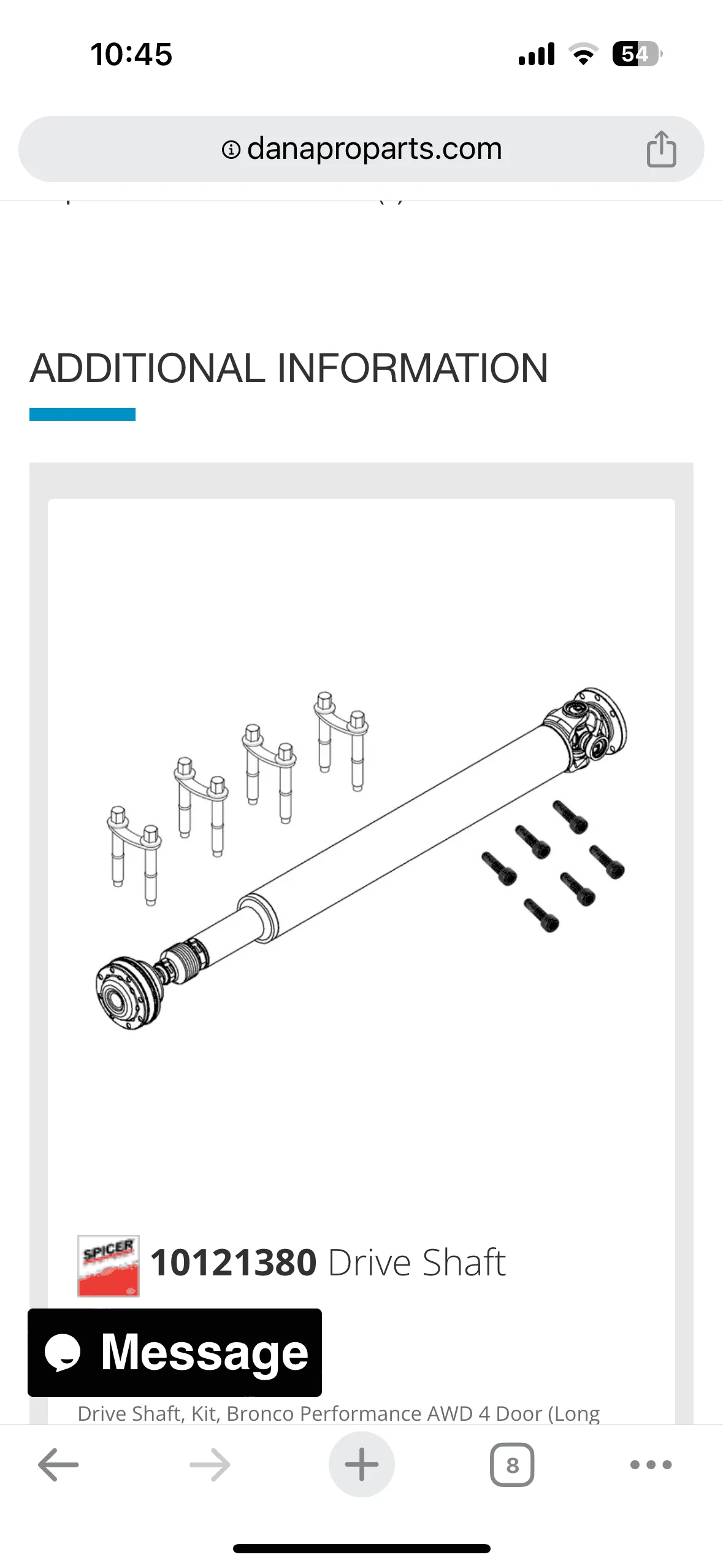 Ford Bronco Spicer Driveshaft initial impression and long term review. B65F3C2B-4196-4DFB-BD20-CAA1C0E498B4