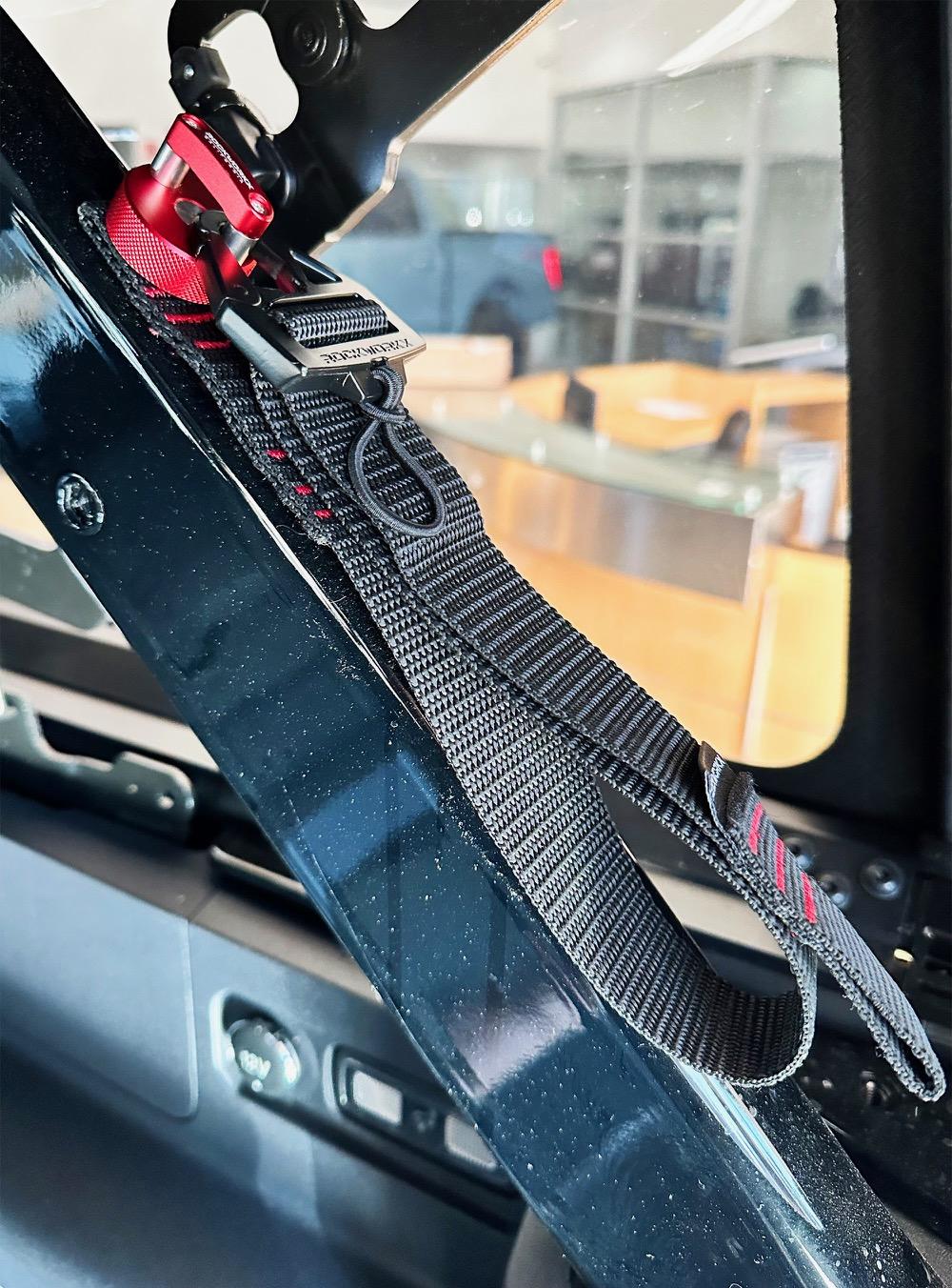 Ford Bronco New rugged tie down straps for Broncos red_b pilar gear strap 2