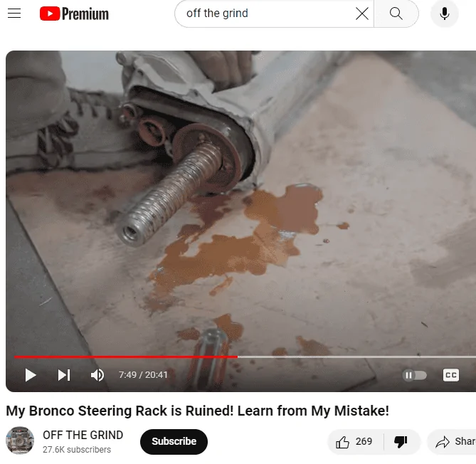 Ford Bronco Frozen steering rack (with aftermarket parts) 1705604992160