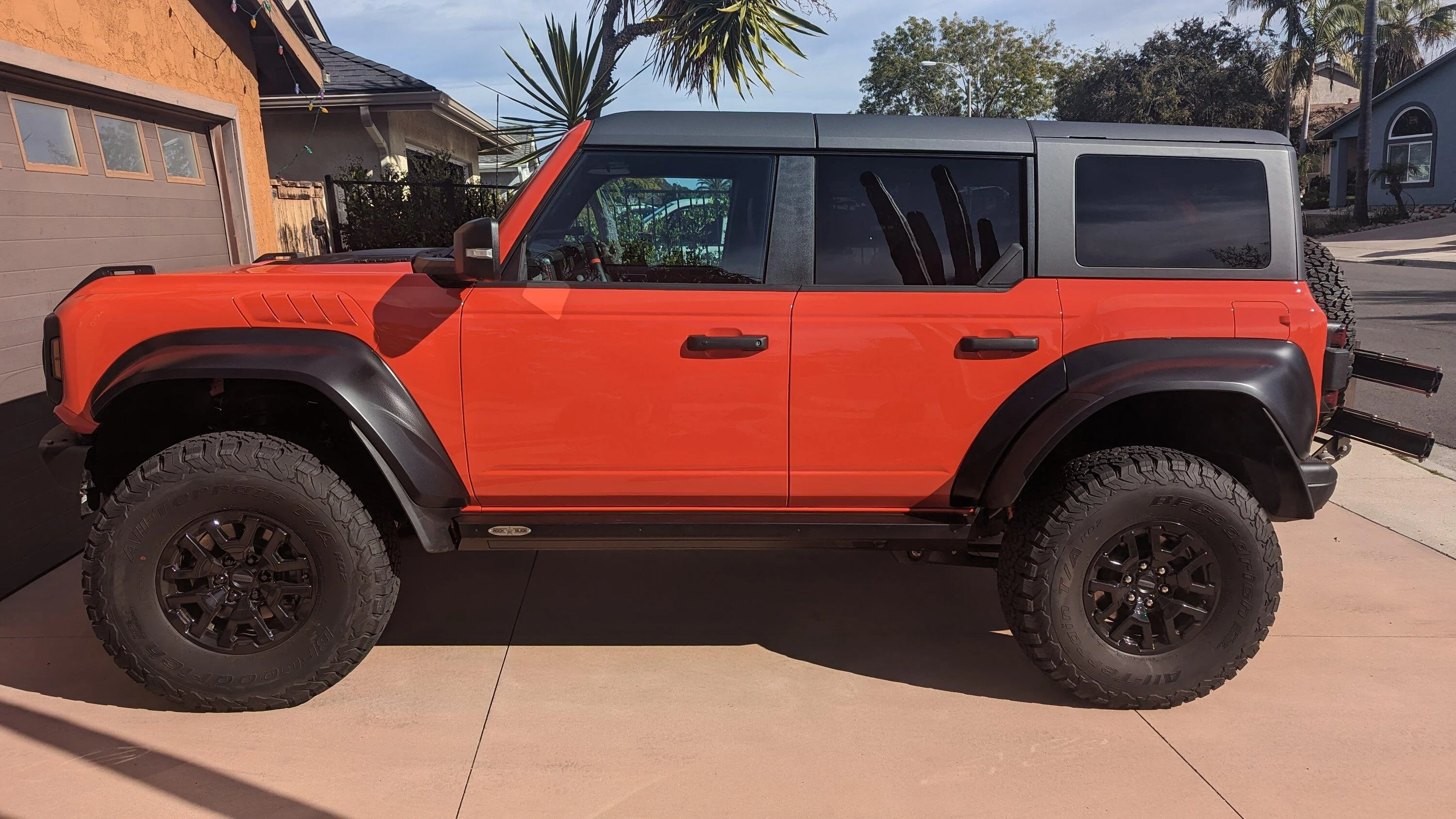 Ford Bronco Rock Slide Engineering Step Sliders Installed (Some Raptor Specifics) PXL_20240119_215634284