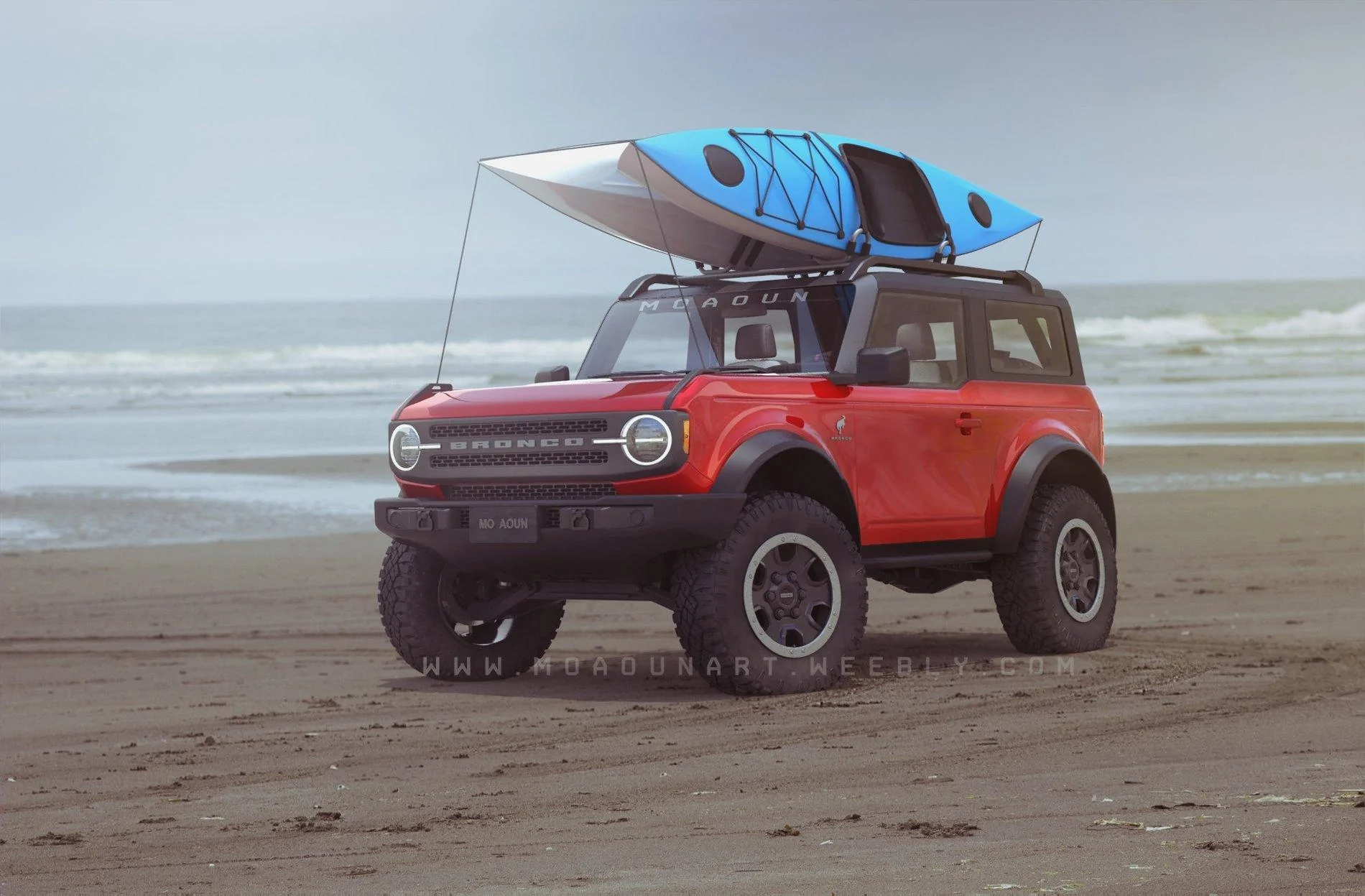 Ford Bronco just maybe..... closest 2 door Bronco render yet? 98188214_2683384875266171_1093933354316726272_o