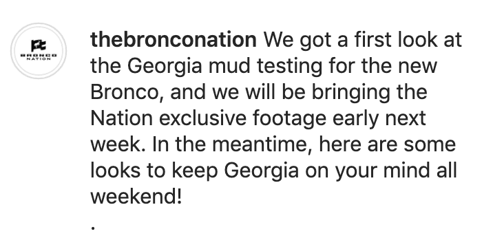 Ford Bronco Bronco Mud Testing in Georgia Screen Shot 2020-05-22 at 4.07.06 PM
