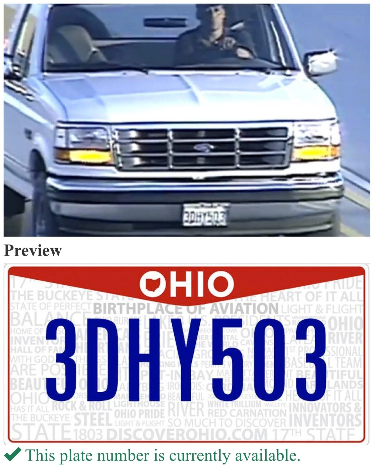 Ford Bronco Custom vanity license plate for Bronco? 201A67F8-6931-4DDE-BC03-F5B4CA662E01