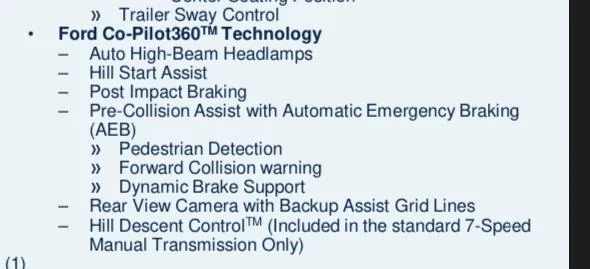 Ford Bronco Base include all Safety features including Ford Co Pilot 360? 630E4411-ECAB-4FF3-9342-4696C216B643