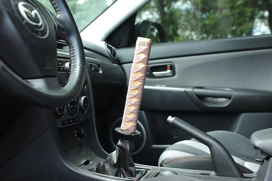 Ford Bronco Manual Transmission Throw Length Shift-Knobs-Custom-Samurai-Sword-Shift-Knob-Personalize-Car