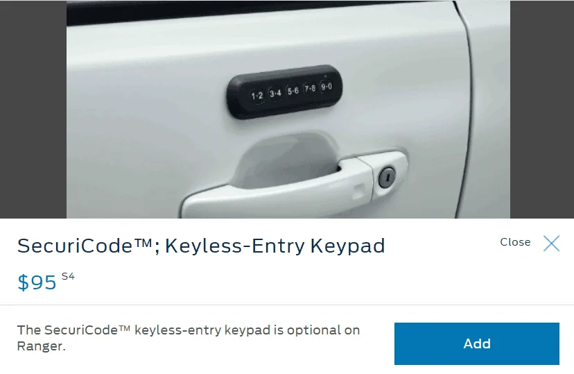Ford Bronco Who's adding Keyless Keypad Entry and why? 1605038139002