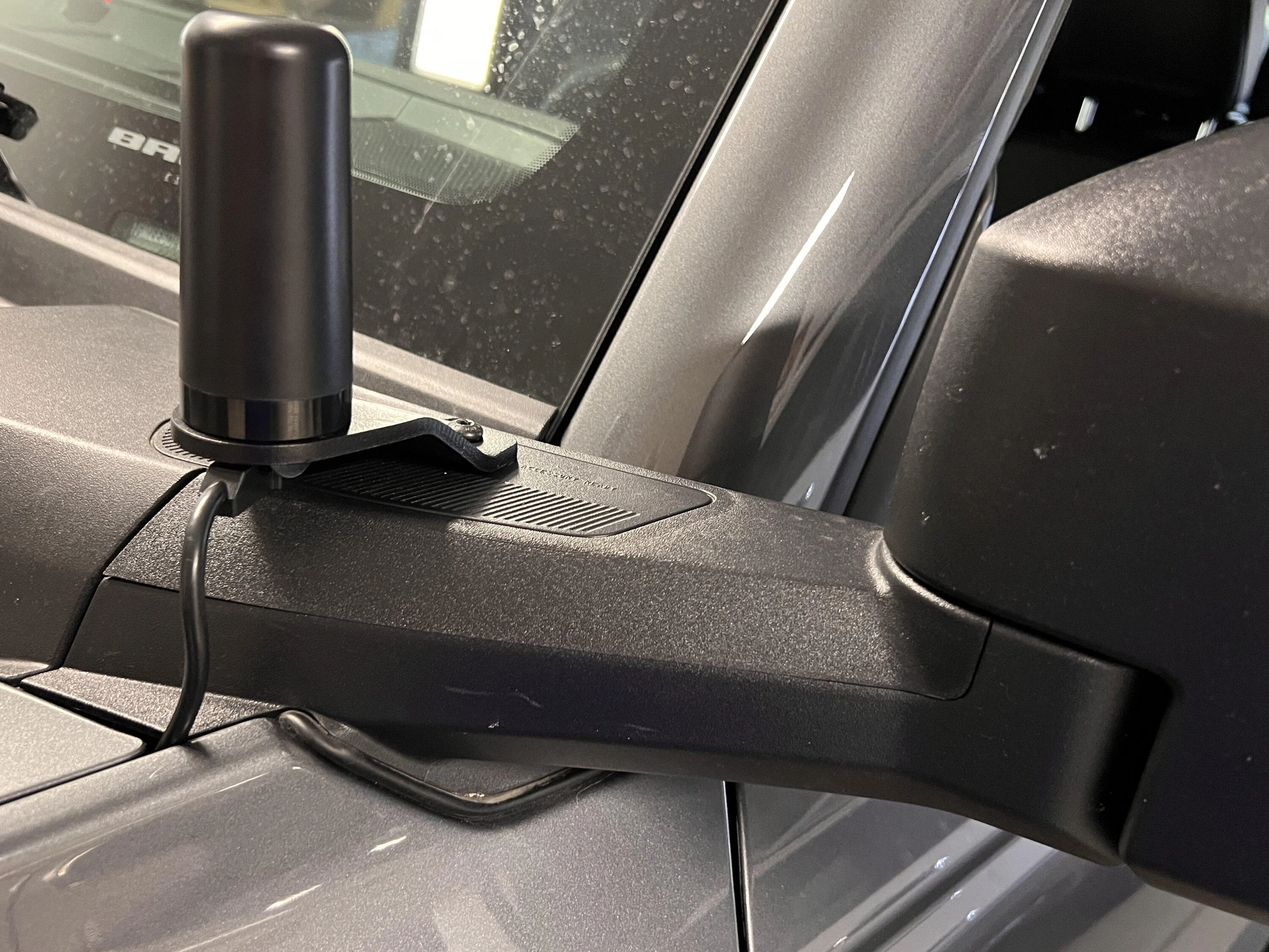 Ford Bronco MXT575 Under Center Counsel Install? Straightened antenna photo