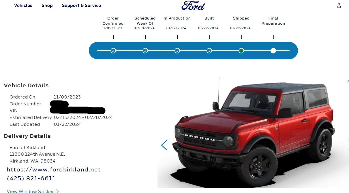 Ford Bronco Bronco Build Week 1/22/2024 Screenshot 2024-01-23 103953_novin