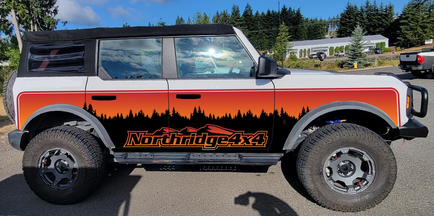 Ford Bronco Which Graphics Do You Like Better? Sunset-1500