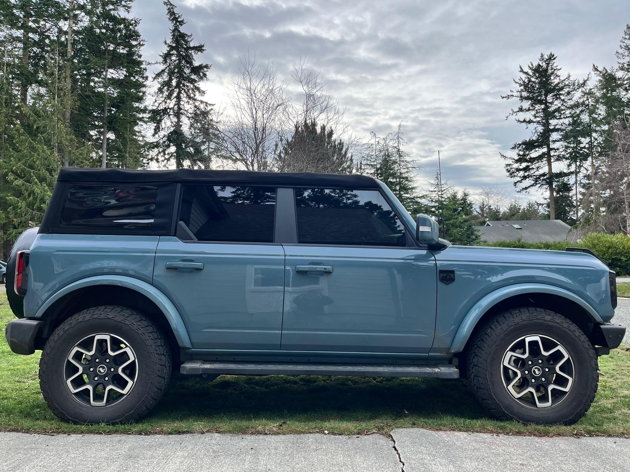 Ford Bronco Operation "Raise Factory Running Boards" before