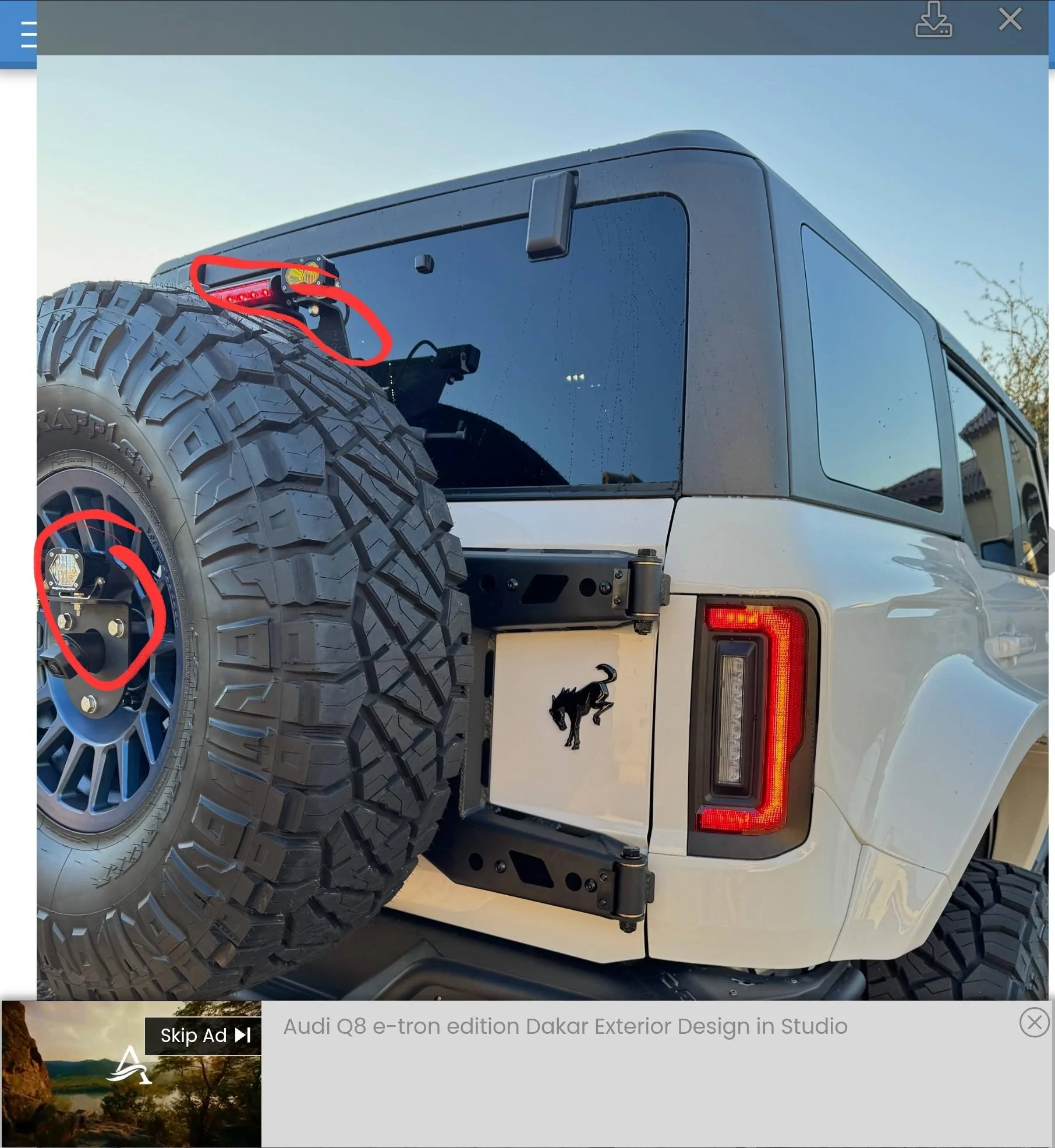 Ford Bronco Any consensus on which tailgate reinforcement has performed best? Screenshot_20240128_115442_Chrom