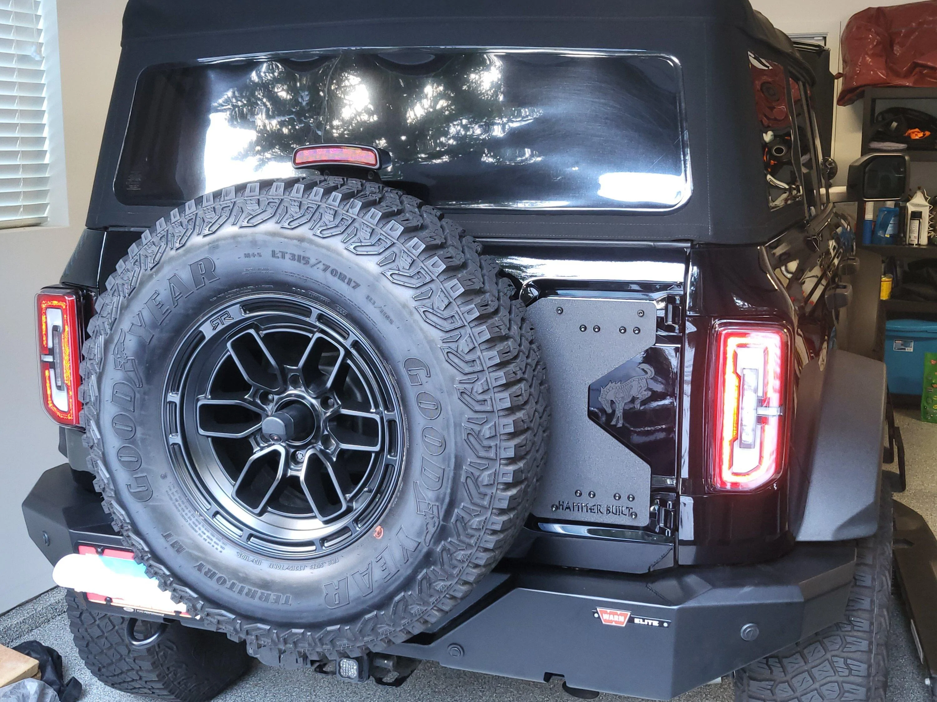 Ford Bronco Rattle coming from tire mount on tailgate 20240106_141805