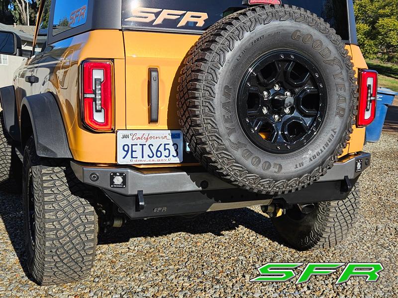 Ford Bronco Free SFR License Plate Relocation! Rear-Bumper-9