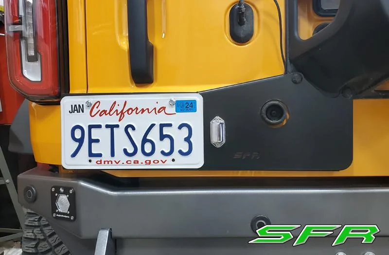 Ford Bronco Free SFR License Plate Relocation! Plate-Bracket3