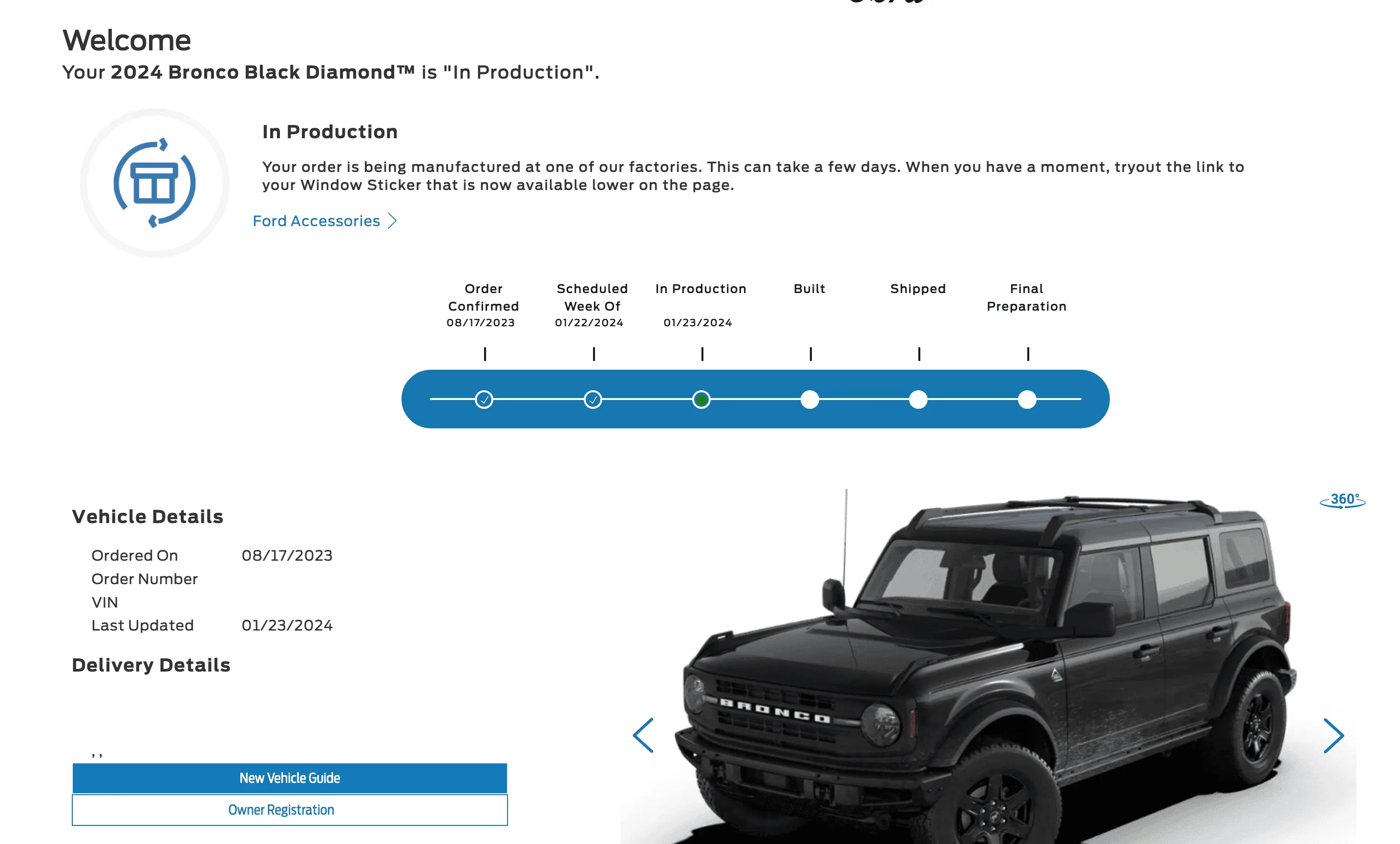 Ford Bronco Bronco Build Week 1/29/2024 Screen Shot 2024-02-01 at 8.56.23 AM