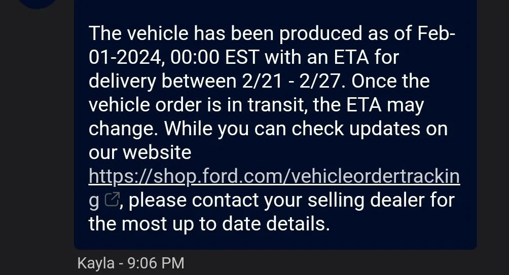 Ford Bronco Bronco Build Week 1/29/2024 1000009320