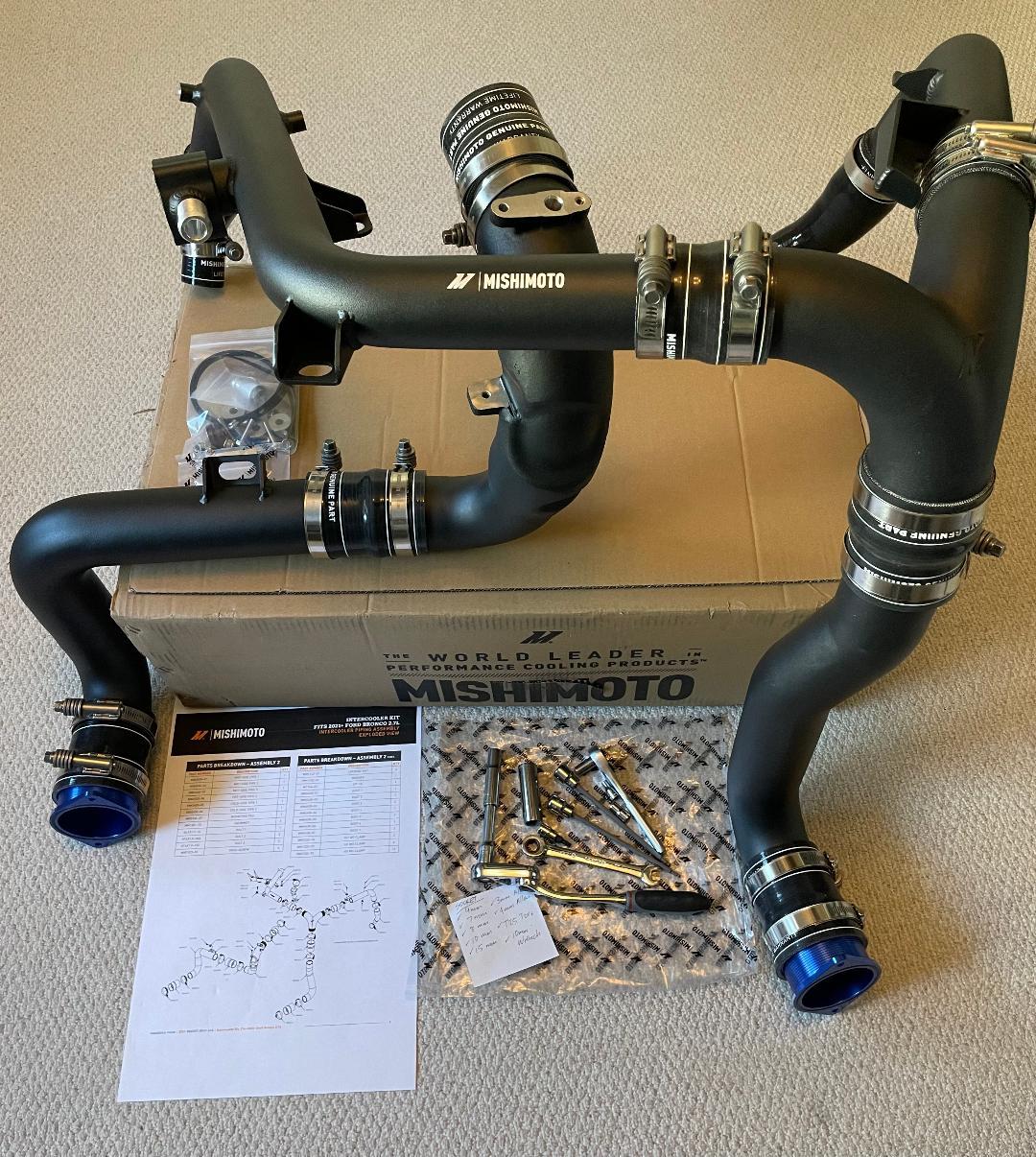 Ford Bronco Show me your CAI's? Mishimoto Charge Pipes