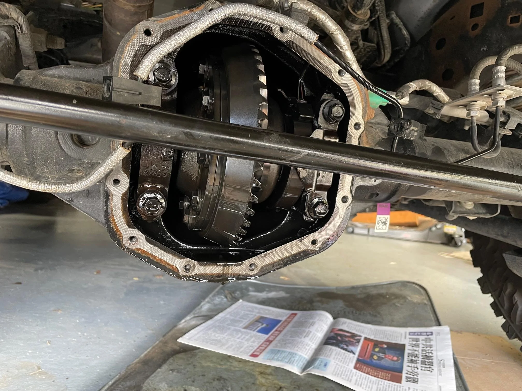 Ford Bronco ARB diff cover installed IMG_1207