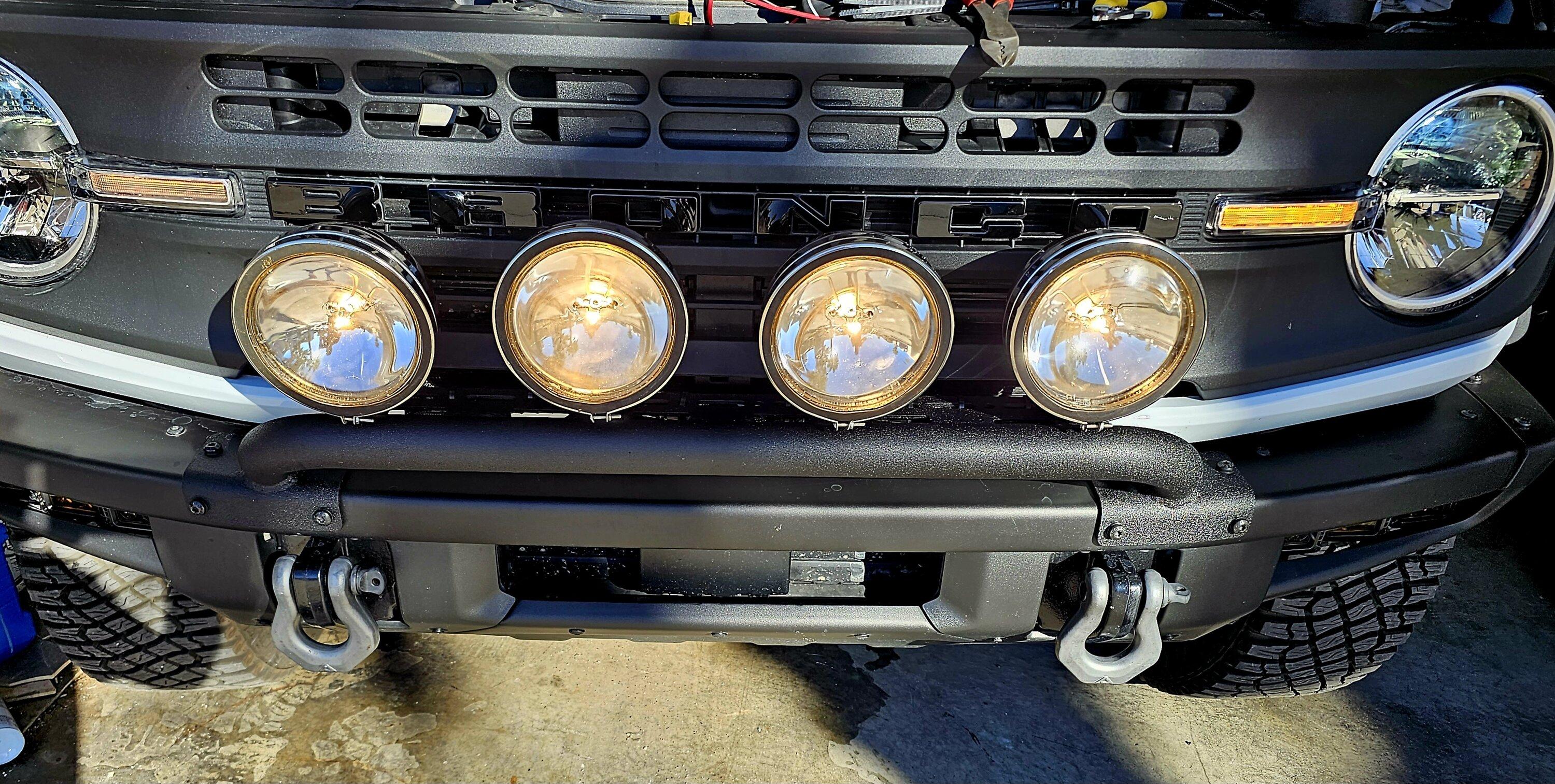 Ford Bronco Anyone running 2 lights on the front bumper? 20231102_160215