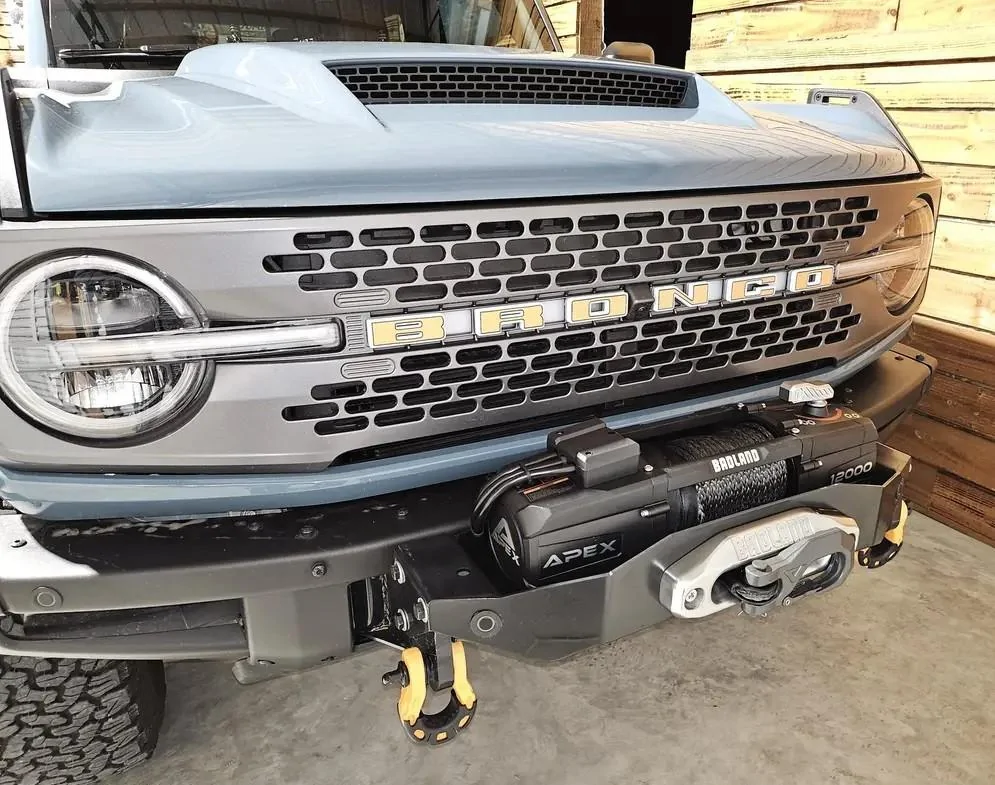 Ford Bronco RC High Winch Mount & Winch Install w/ Control Box Relocation winch