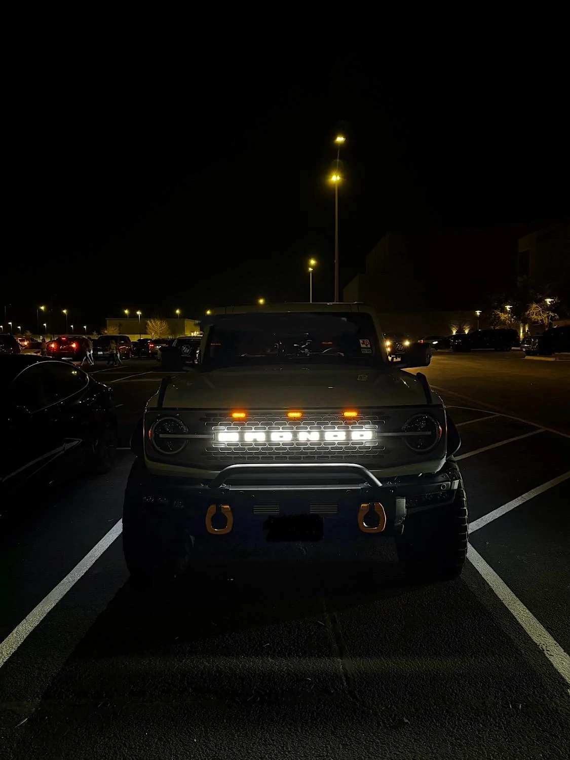 Ford Bronco Putco Luminix LED Bronco Grille Emblem installed photos pics IMG_0622