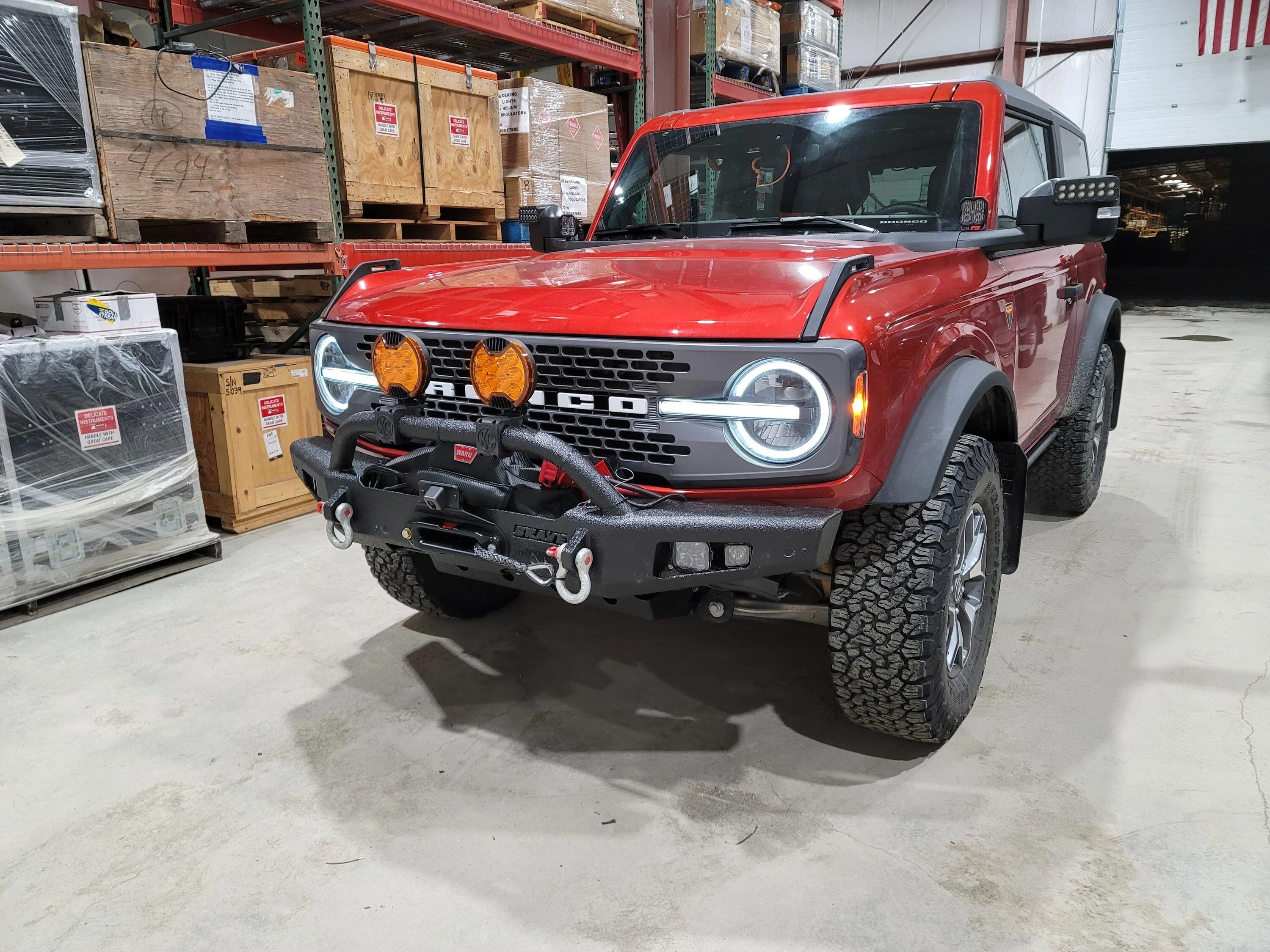 Ford Bronco Anyone running 2 lights on the front bumper? 20240119_222521