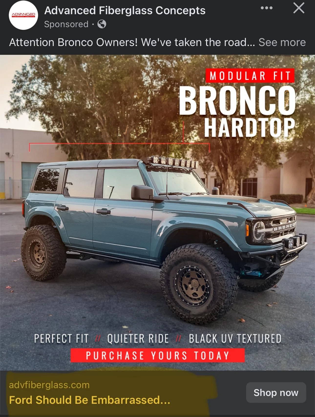 Ford Bronco ADV Production Modular Hardtop! IMG_3977