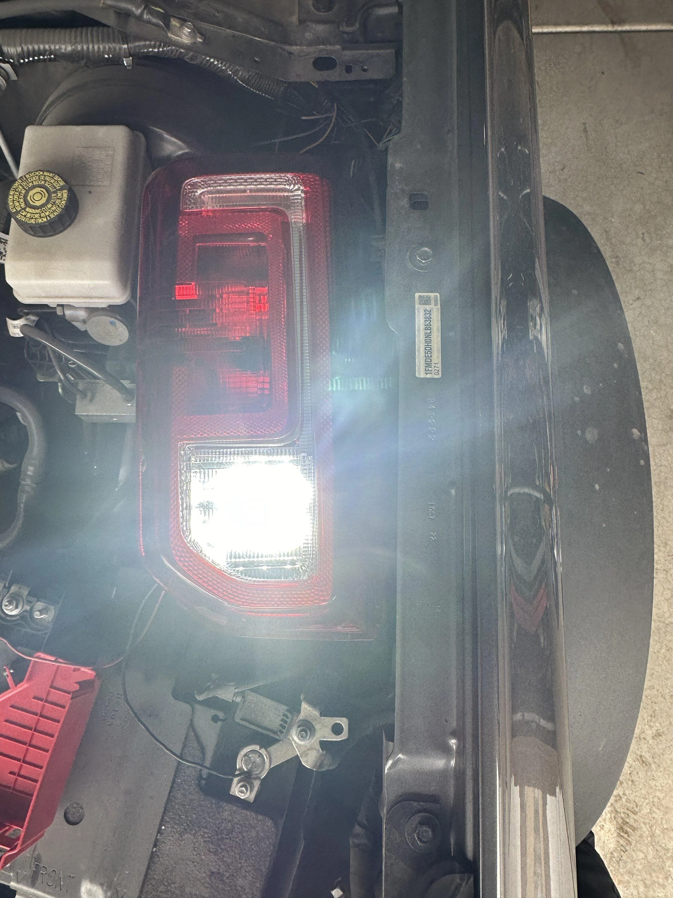Ford Bronco Base tail-lights, led reverse bulbs. IMG_4661