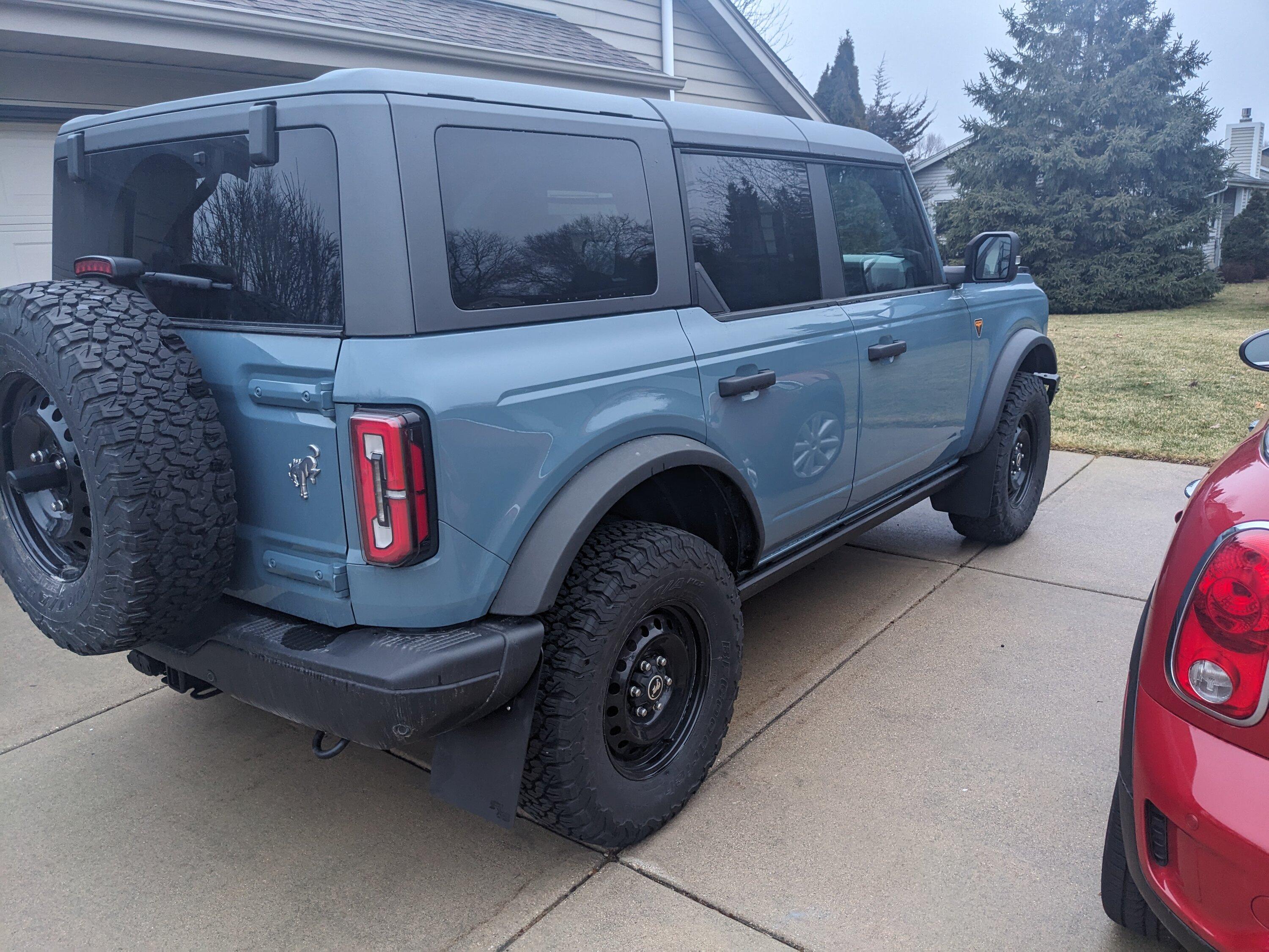 Ford Bronco I need mud flaps, whats everyone using? PXL_20231224_213115169