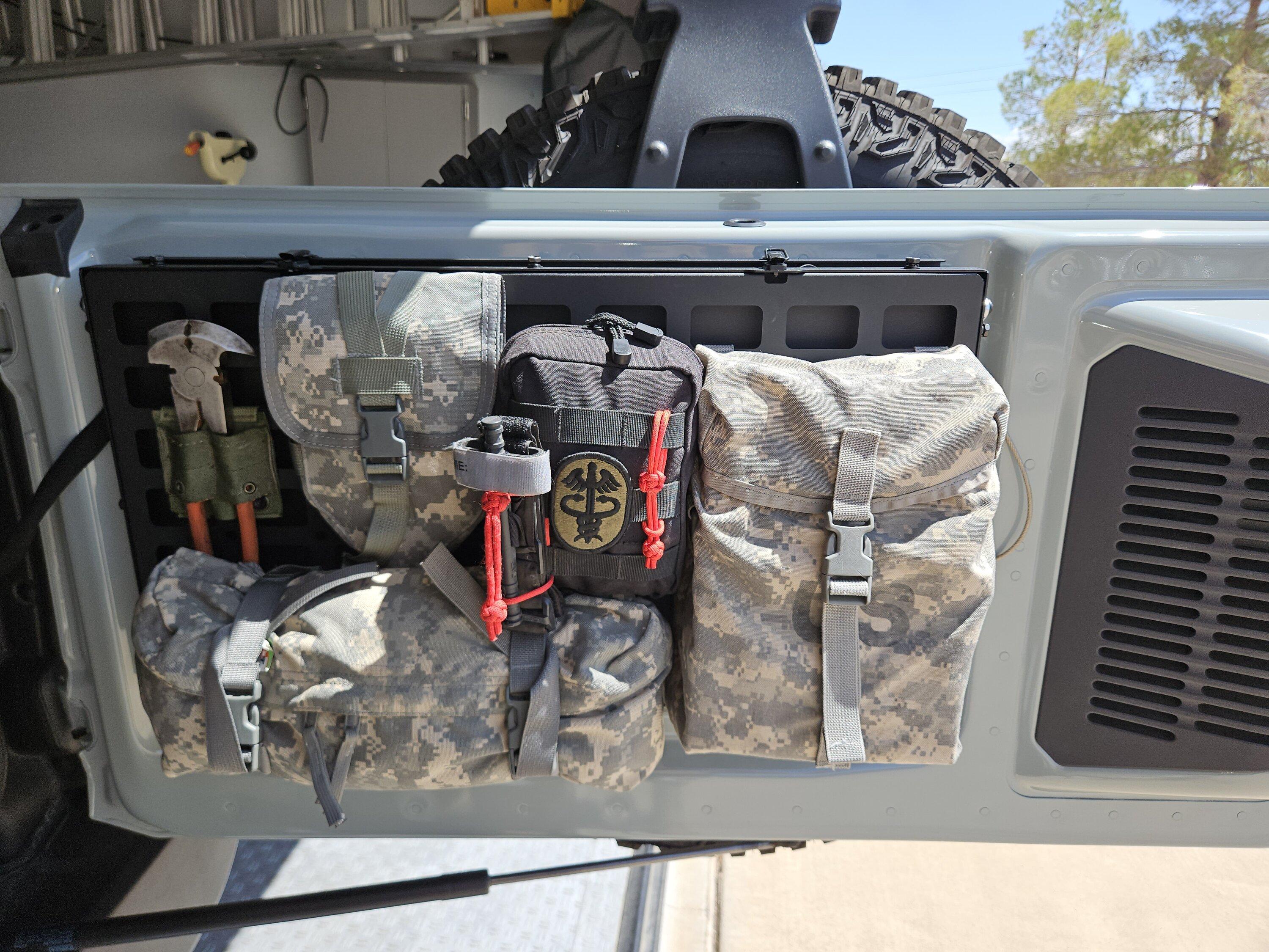 Ford Bronco Molle panel configurations IMG_1640