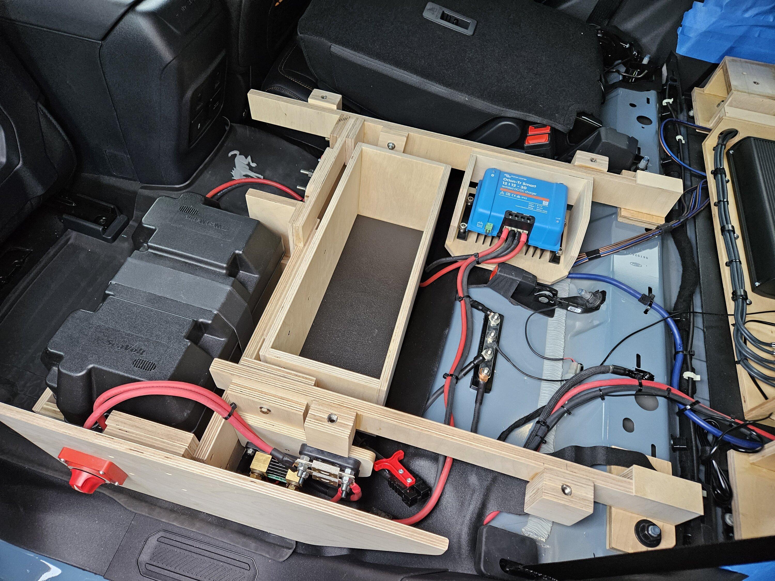 Ford Bronco Interior Camp Platform / Power System Build for 4Dr Bronco Badlands Subframe Power System