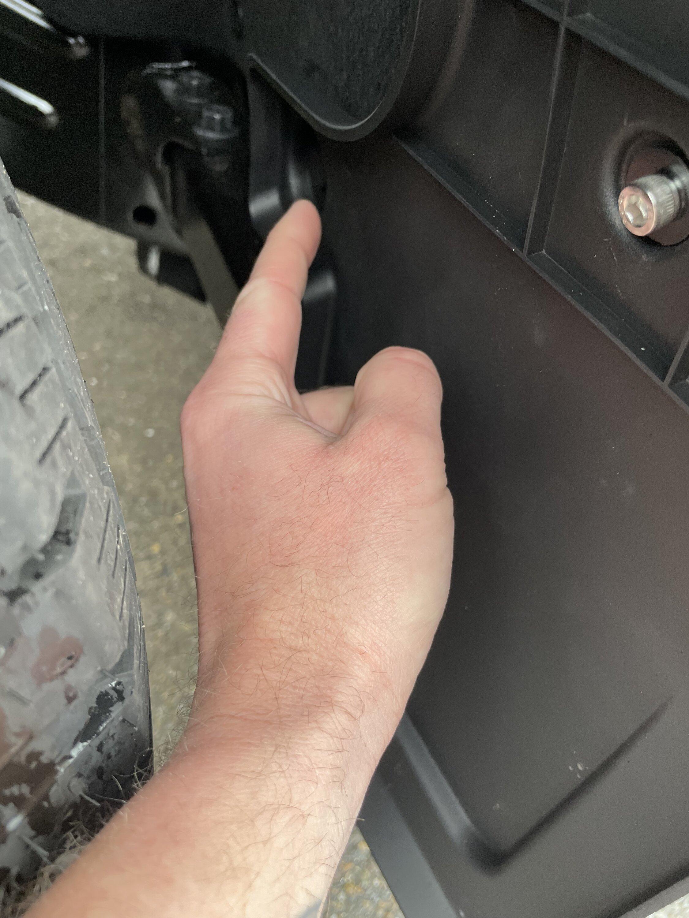 Ford Bronco Problem with Mabett Mud Flap IMG_7907