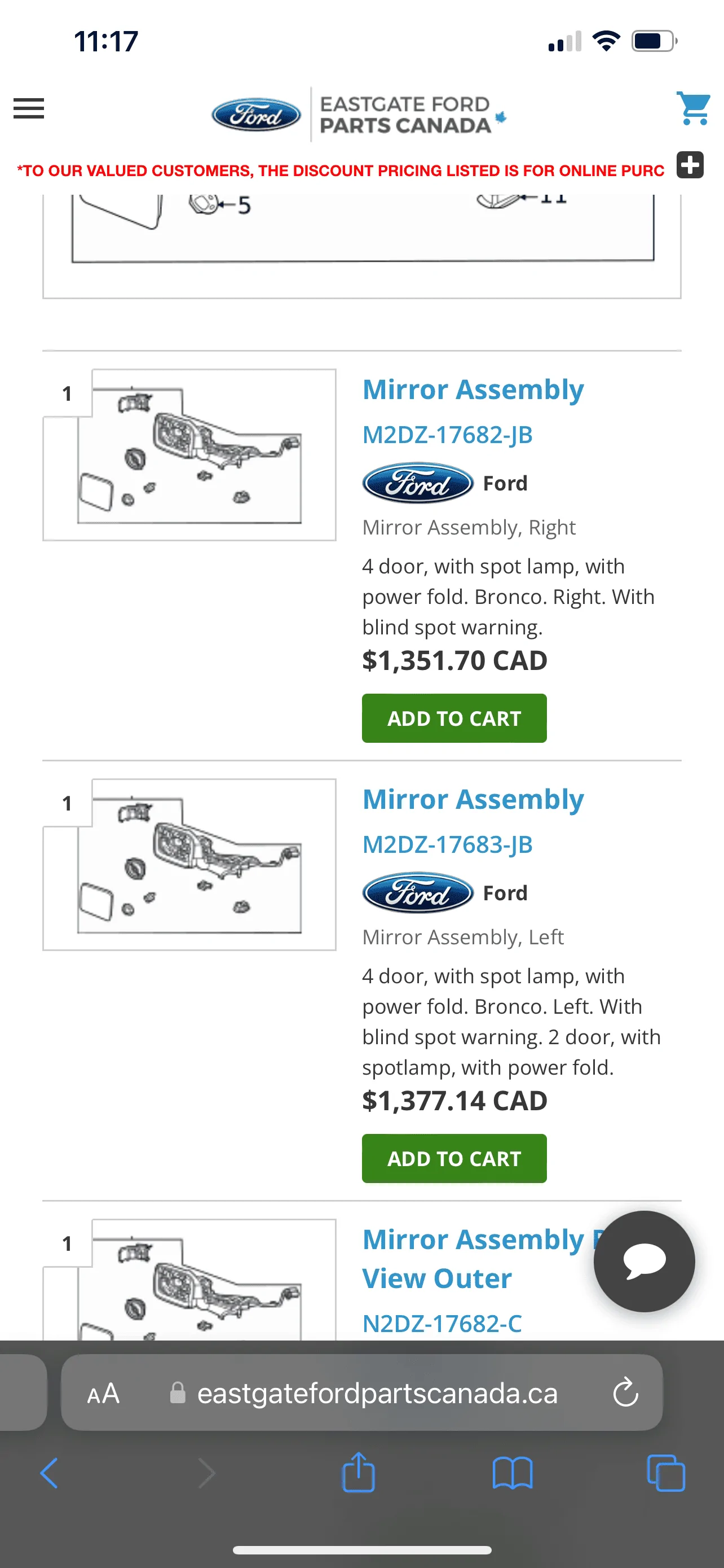 Ford Bronco Raptor Mirror Marker Lights; Part No? IMG_7841
