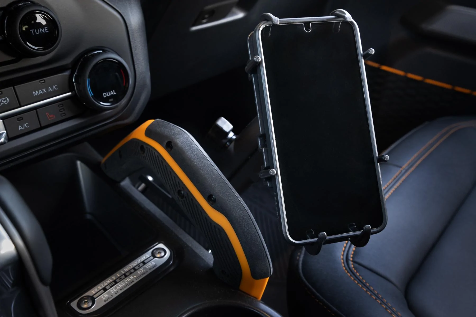 Ford Bronco Custom Console Offroad Phone Mount _R5_4088